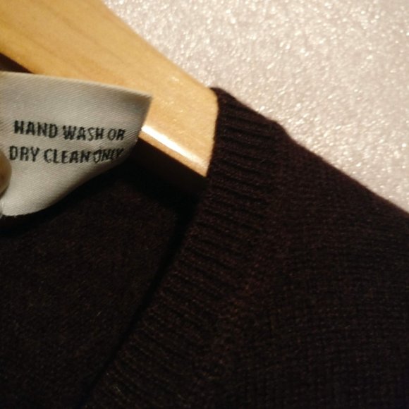 Chocolate brown cashmere sweater 100% cashmere size small - Picture 4 of 7